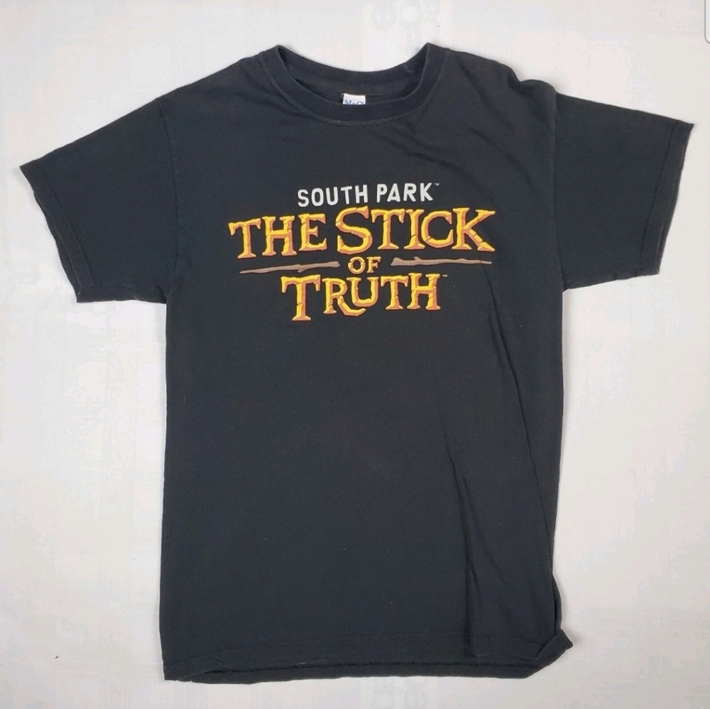 South Park The Stick of Truth Adult Size S Promotional T-Shirt Black Tee
